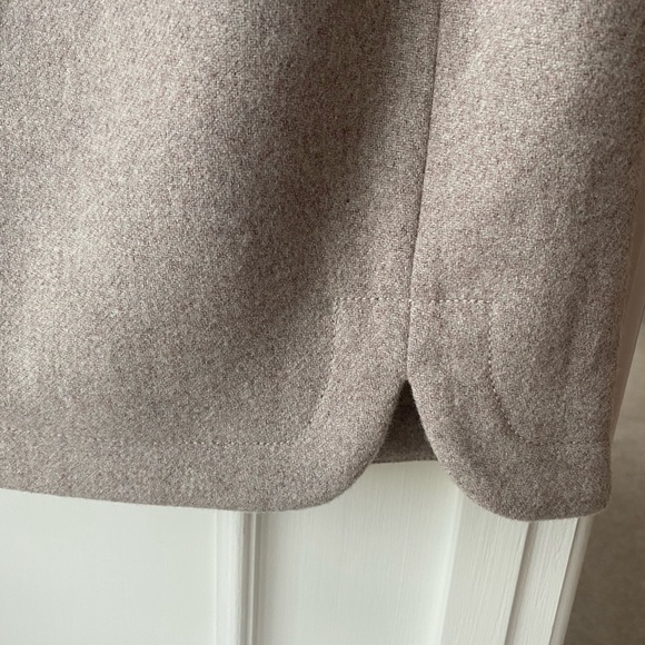 J. Crew Factory Wool-Blend Shirttail Skirt - Picture 4 of 4